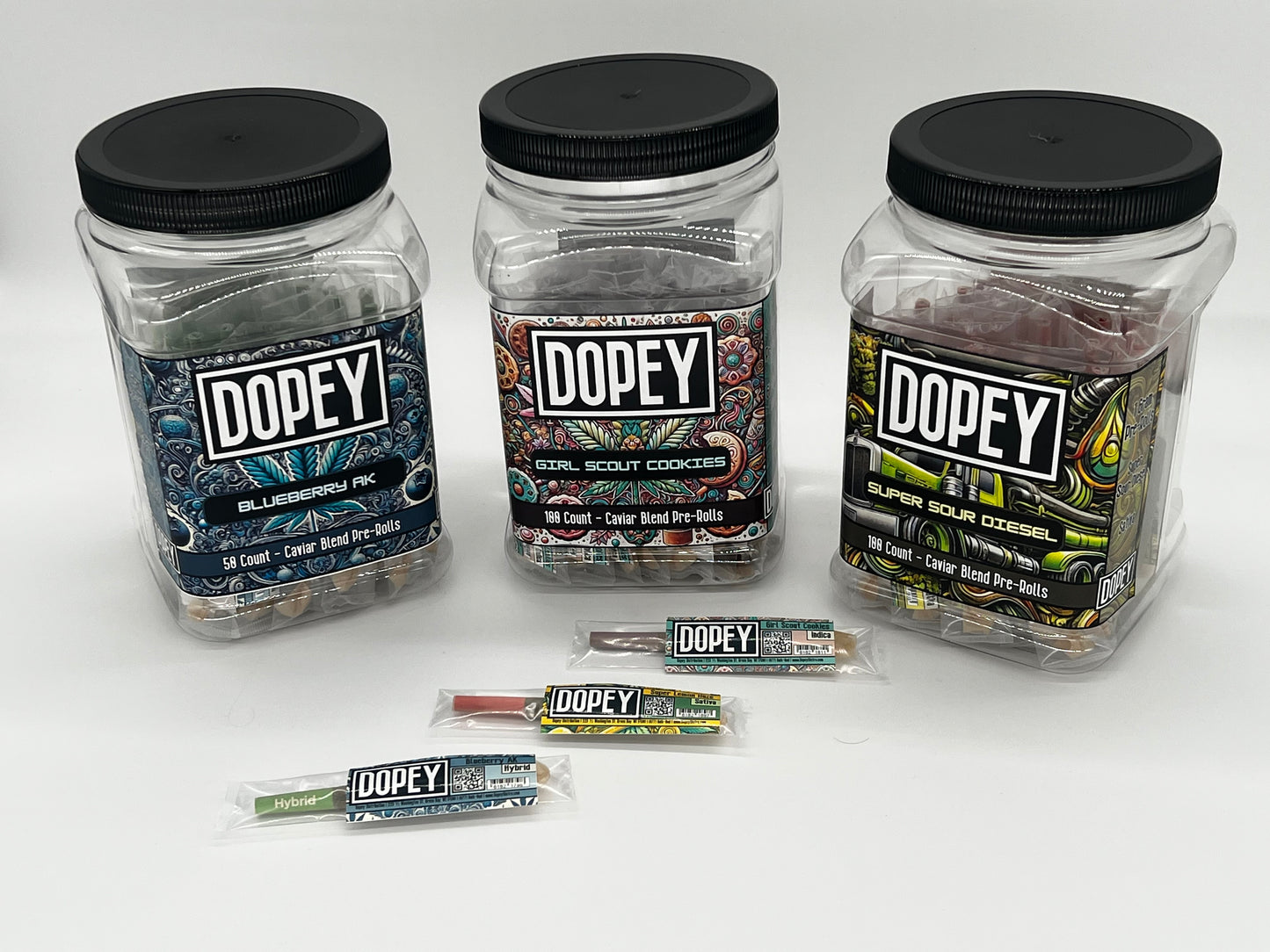 Dopey | 50-pack Jug 1g Preroll | Polytube | Hybrid