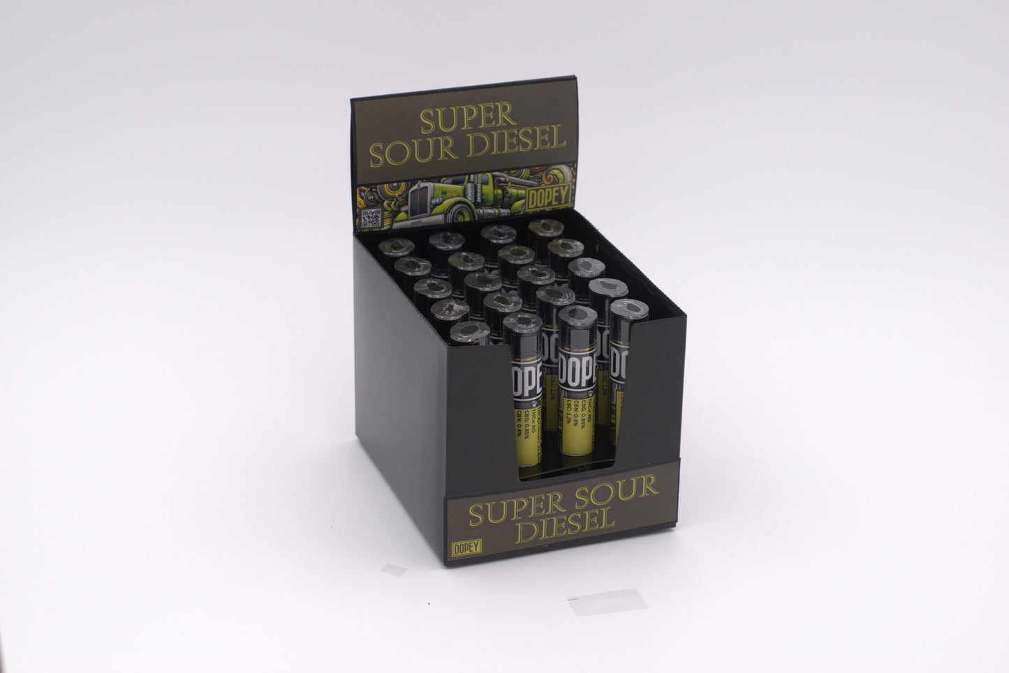 Dopey | 20-Pack | 1g | Caviar Blend Pre-Rolls | Super Sour Diesel | Sativa