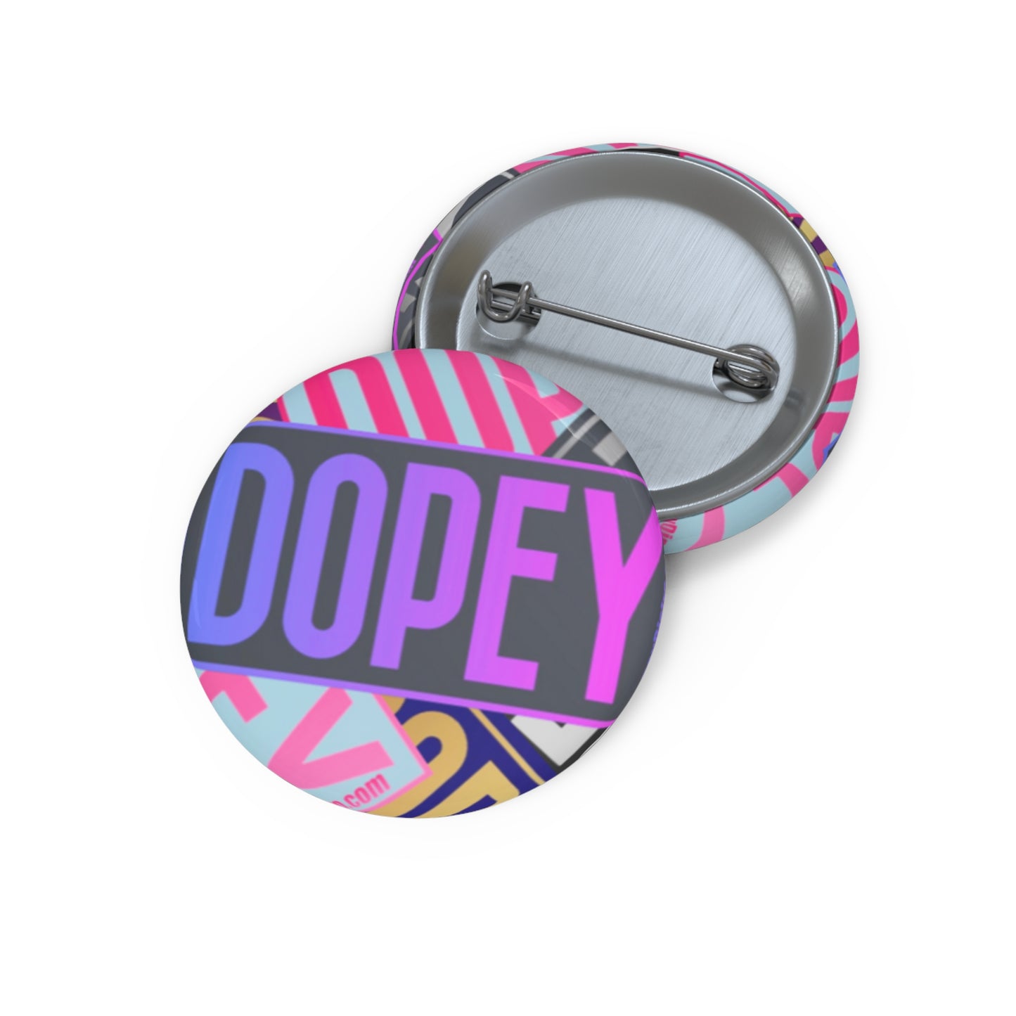 Dopey Logo Bomb Button Pin