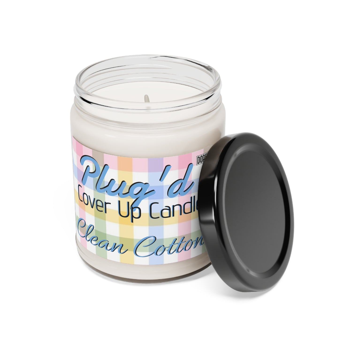 Plug'd Cover Up Candle, Clean Cotton