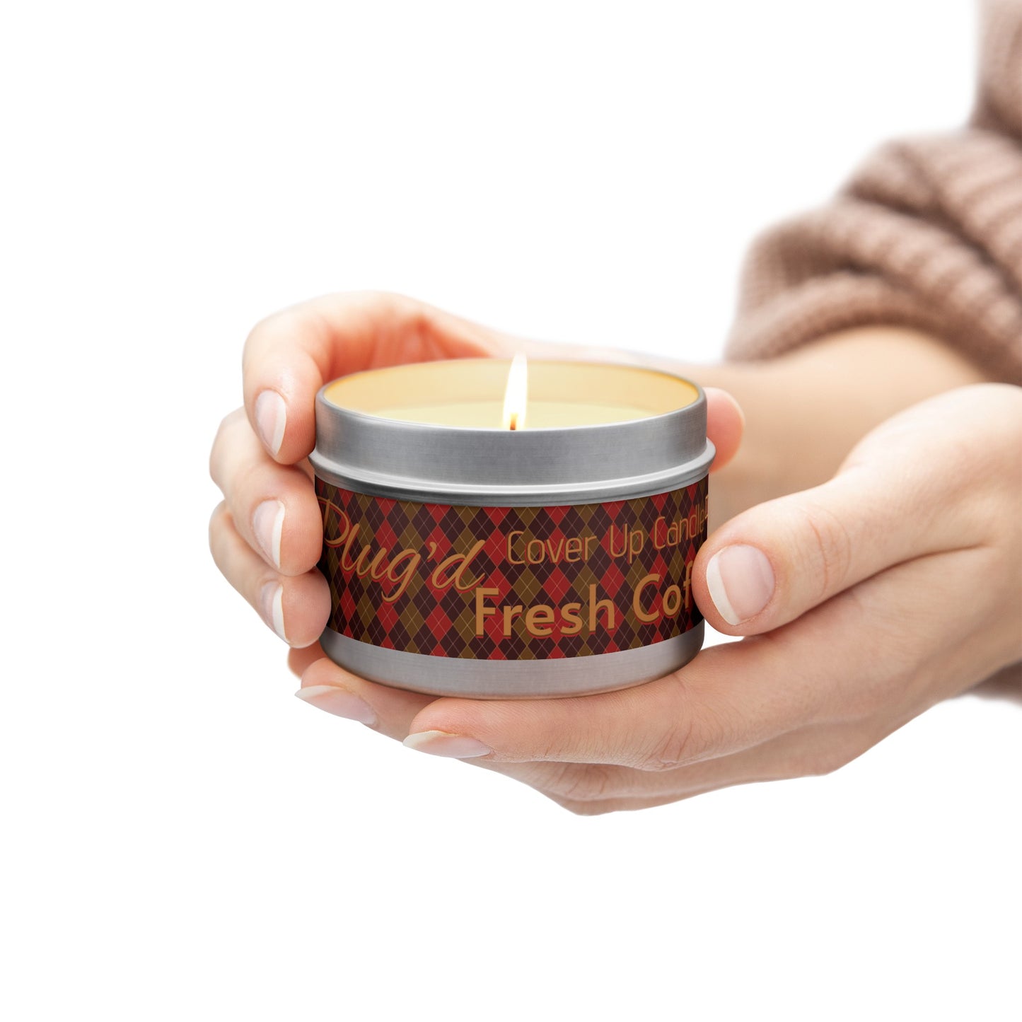 Plug'g Cover Up Candle, Fresh Coffee