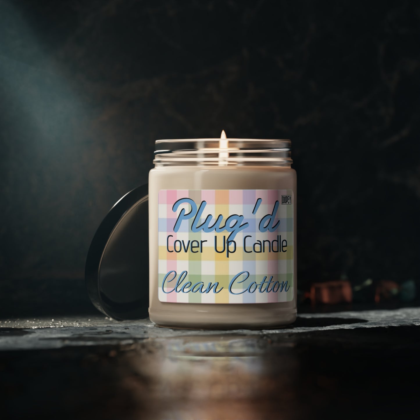 Plug'd Cover Up Candle, Clean Cotton