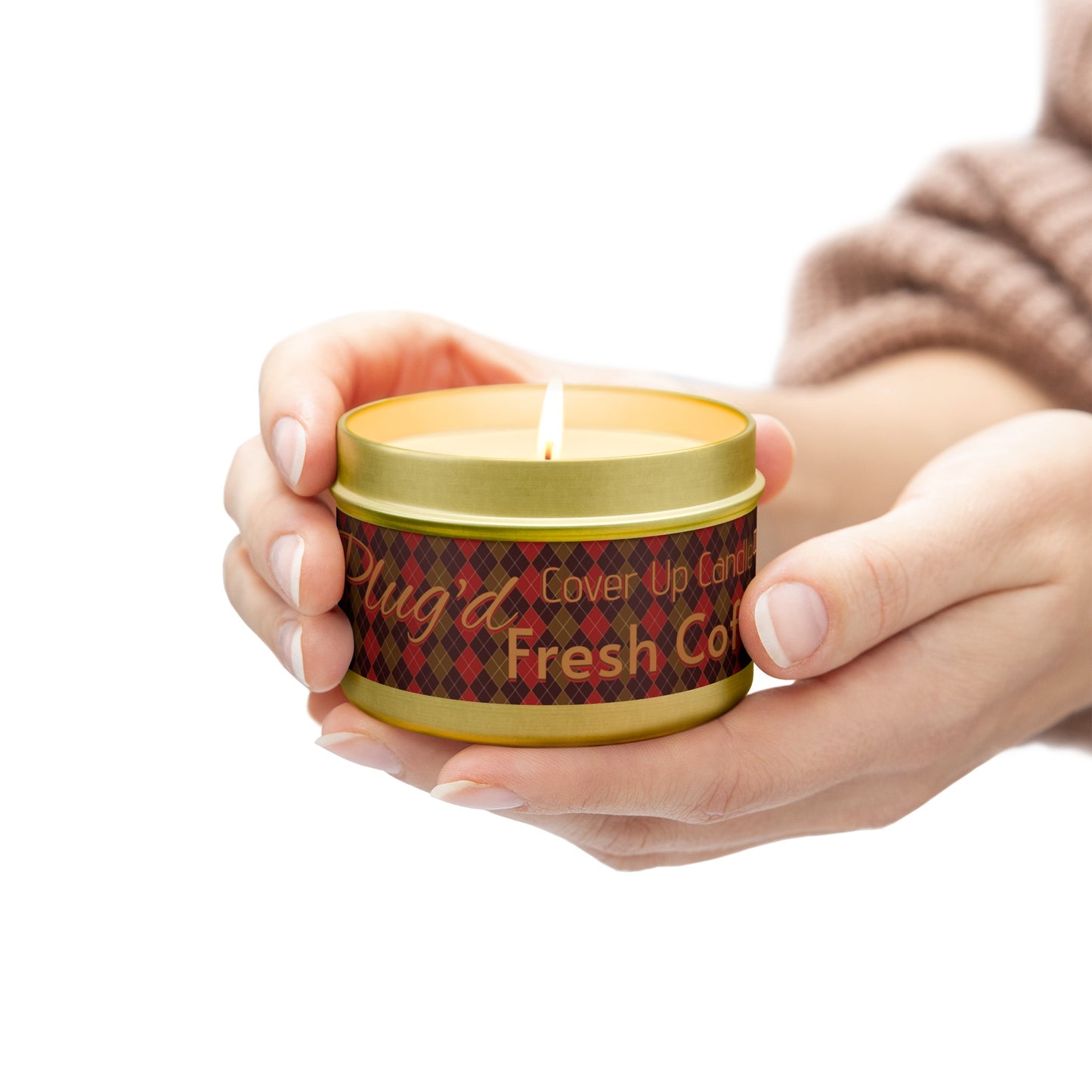 Plug'g Cover Up Candle, Fresh Coffee